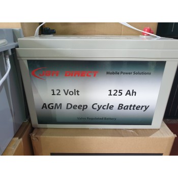 JGM 125Ah AGM Deep Cycle Battery