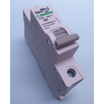 DIN RAIL LOW VOLTAGE DC CIRCUIT BREAKER 20 AMP