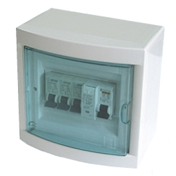 DIN RAIL SURFACE MOUNT ENCLOSURE/HOUSING 5-6 POSITION