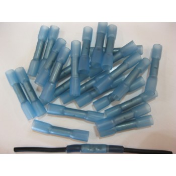 BLUE IN-LINE / BUTT CONNECTORS HS 25PCS