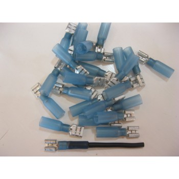 HS BLUE FEMALE SPADE.  6.6MM  25PCS