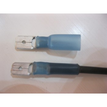 HS BLUE MALE SPADE 6.3MM 25 PCS 