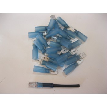 HS BLUE MALE SPADE 6.3MM 25 PCS 