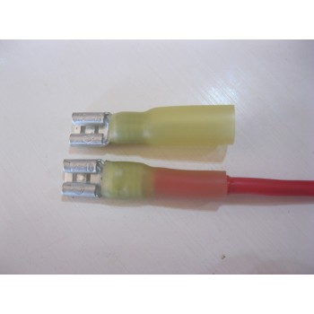 HS YELLOW FEMALE SPADE  6.6MM 50PCS