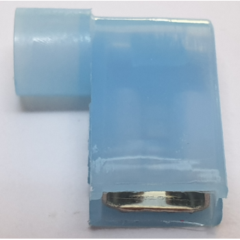 RIGHT ANGLE SPADE TERMINAL: BLUE FLAG X 25 PCS