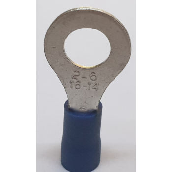 BLUE RING TERMINAL 6MM  X 10 PCS