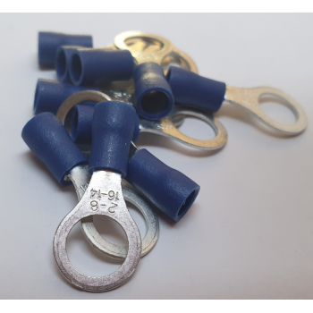 BLUE RING TERMINAL 8 MM  X 10 PCS