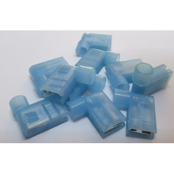 RIGHT ANGLE SPADE TERMINAL: BLUE FLAG X 25 PCS