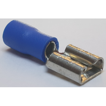 BLUE SEMI INSULATED FEMALE SPADE 50 PCS