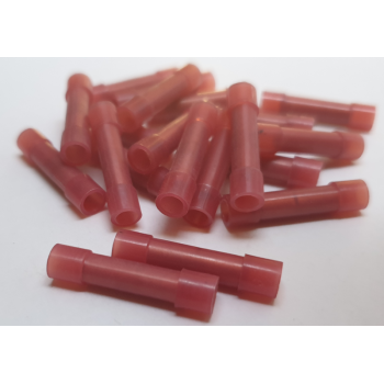 NYLON RED  IN-LINE / BUTT CONNECTORS 50 PCS