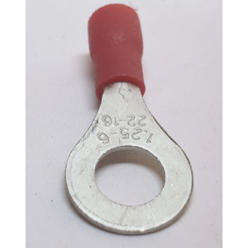 RED RING TERMINAL 6MM  X 50 PCS
