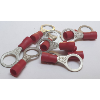 RED RING TERMINAL 8MM  X 50 PCS