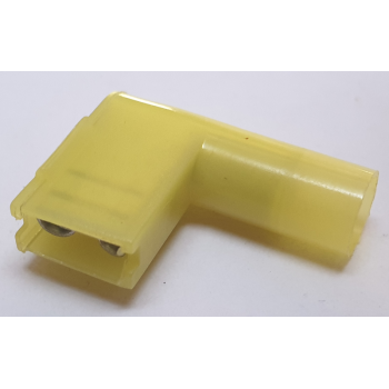 RIGHT ANGLE SPADE TERMINAL: YELLOW FLAG X 10 PCS