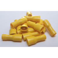 YELLOW FEMALE SPADE FULLY INSULATED  50PCS