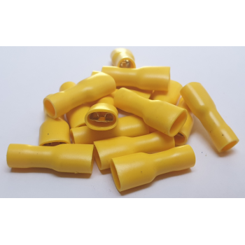 YELLOW FEMALE SPADE FULLY INSULATED  50PCS