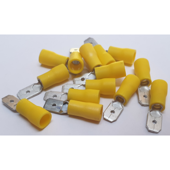 YELLOW MALE SPADE 100PCS