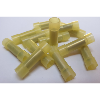 NYLON YELLOW  IN-LINE / BUTT CONNECTORS 50 PCS