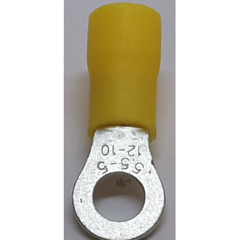 YELLOW RING TERMINAL 5MM  X 10 PCS
