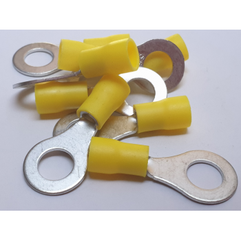 YELLOW RING TERMINAL 8MM  X 50 PCS