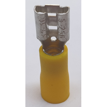 YELLOW SEMI INSULATED FEMALE SPADE 50 PCS