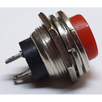 PUSH BUTTON SWITCH: MOMENTARY OFF / (ON) RED FACE