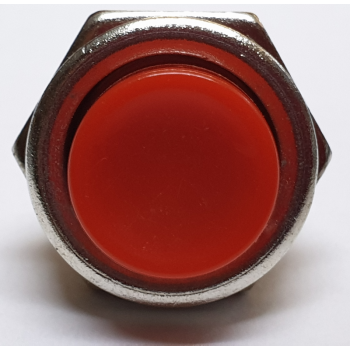 PUSH BUTTON SWITCH: MOMENTARY OFF / (ON) RED FACE