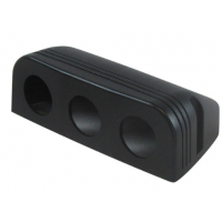SURFACE MOUNT TRIPLE ACCESSORY HOUSING