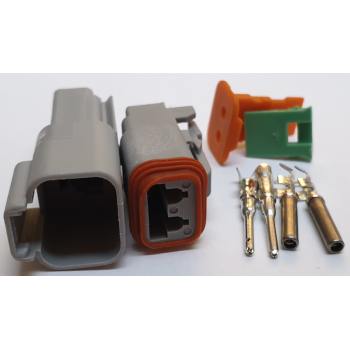 DEUTSCH TYPE CONNECTORS: 2 PIN PAIR