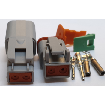 DEUTSCH TYPE CONNECTORS: 2 PIN PAIR
