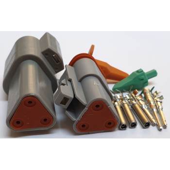 DEUTSCH TYPE CONNECTORS: 3 PIN PAIR