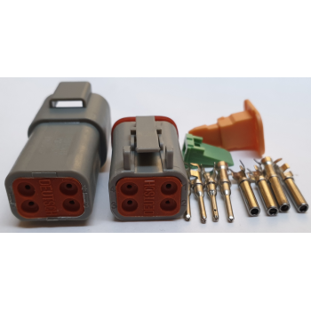 DEUTSCH TYPE CONNECTORS: 4 PIN PAIR