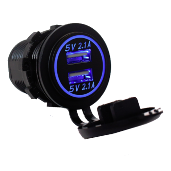 VOLT METER & DUAL USB SURFACE MOUNT