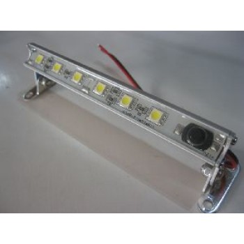 LED ALUMINIUM STRIP LIGHT  120MM. 1.9 WATTS WITH SWITCH & SWIVEL MOUNT