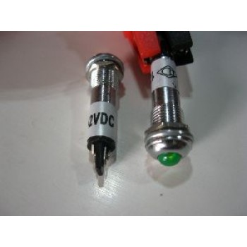 METAL INDICATOR LIGHT: GREEN