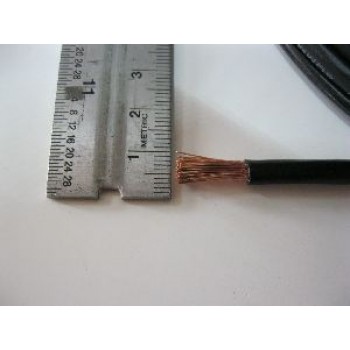 8 B&S SINGLE CORE TINNED CABLE     BLACK    PER METER