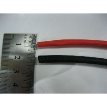 4MM HEAT SHRINK  --- 1 METRE BLACK + 1 METRE RED