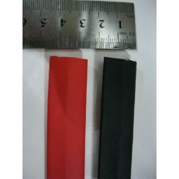 16MM HEAT SHRINK ---  1 METRE BLACK + 1 METRE RED