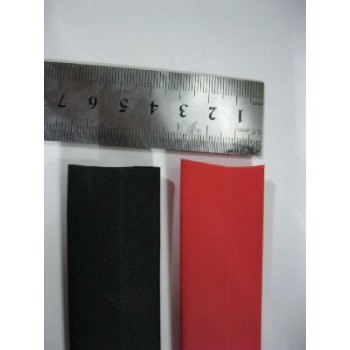 18MM HEAT SHRINK ---  1 METER BLACK + 1 METER RED