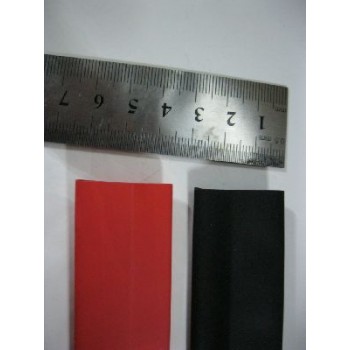 20MM HEAT SHRINK  --- 1 METRE BLACK + 1 METRE RED