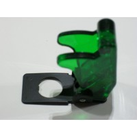 TOGGLE SWITCH SAFETY COVER: TRANSPARENT GREEN