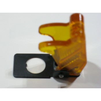 TOGGLE SWITCH SAFETY COVER: TRANSPARENT YELLOW