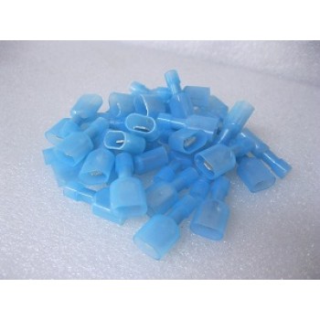 NYLON BLUE MALE SPADE TERMINAL 25 PCS