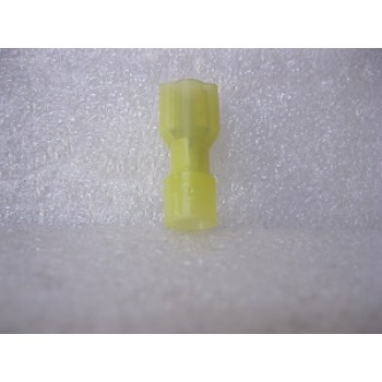 NYLON YELLOW FEMALE SPADE TERMINAL 25 PCS