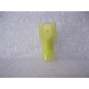 NYLON YELLOW MALE SPADE TERMINAL 25 PCS