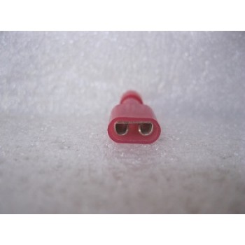 NYLON RED FEMALE SPADE TERMINAL 25 PCS