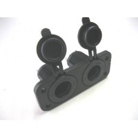 FEMALE CIG SOCKET + FEMALE CIG SOCKET PANEL MOUNT WITH FACE PLATE