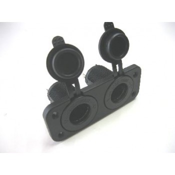 FEMALE CIG SOCKET + FEMALE CIG SOCKET PANEL MOUNT WITH FACE PLATE