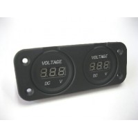 VOLT METER + VOLT METER PANEL MOUNT WITH FACE PLATE
