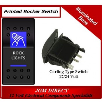 'ROCK LIGHTS' SWITCH ILLUMINATED BLUE